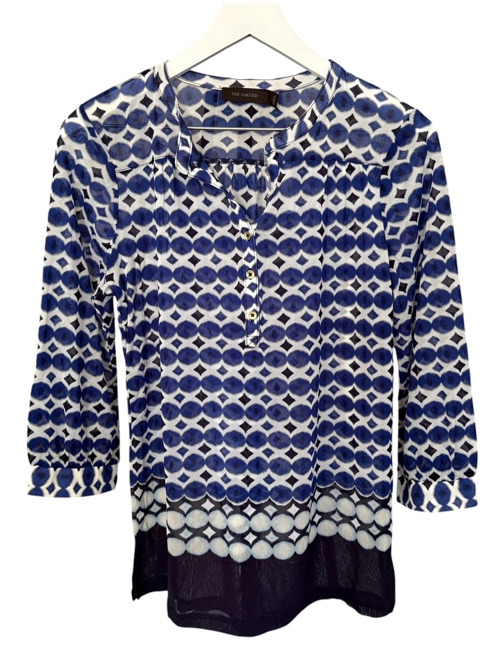 NWT The Limited Women’s Size Large Geometric Print 3/4 Sleeves Size Large Career